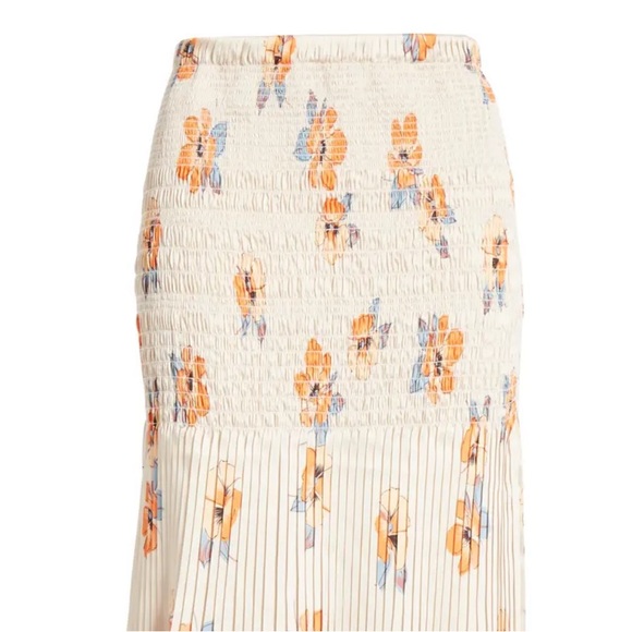 Nicholas Smocked Midi Skirt - Picture 5 of 11